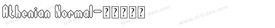 Athenian Normal字体转换
